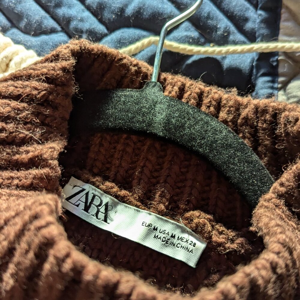 Zara Brown Sweater - Picture 7 of 8